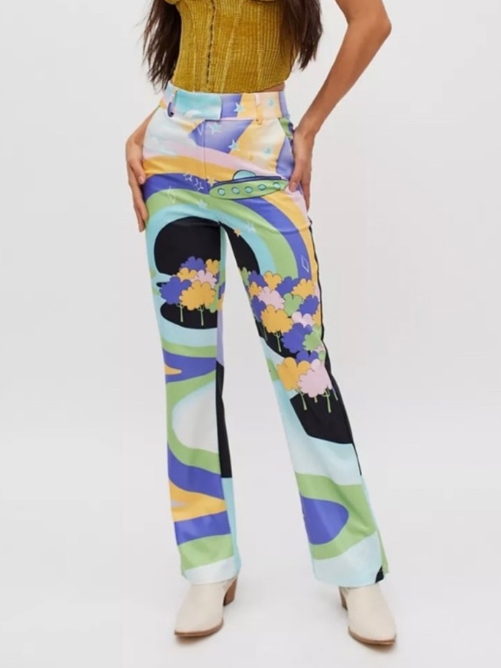 House of Sunny UFO Nice to Meet You Pants